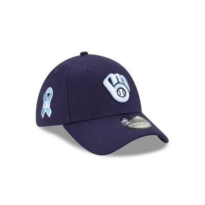 Sapca New Era Milwaukee Brewers MLB Father's Day 39THIRTY Stretch Fit - Albastri